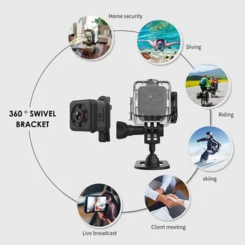 SQ29 Camera IP HD WiFi Mini Camera Recorder Senzor de Viziune de Noapte, Impermeabil Shell camera Video Micro Camera DVR Mișcare