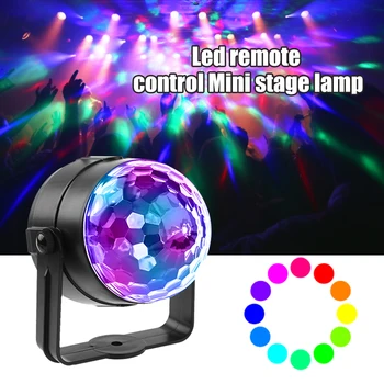 Multi-funcțional Etapa Lumina Telecomanda LED Magic Ball RGB Light Durabil Practice DJ Disco Party Decor Etapă Efect de Lampă