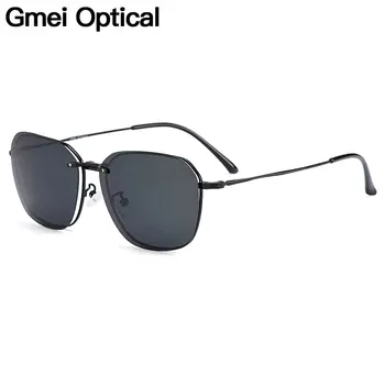Gmei Optice Bărbați Piața de Aliaj de Titan Ochelari Cadru Ultrausor Polarizati Clip-on ochelari de Soare Femei Optice, Ochelari de S9334