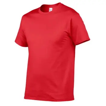 Brand Vânzare Fierbinte de Vara Barbati din Bumbac Tricou Barbati Casual cu Maneci Scurte O-Neck T Shirt Confortabil Culoare Solidă Topuri Tricouri