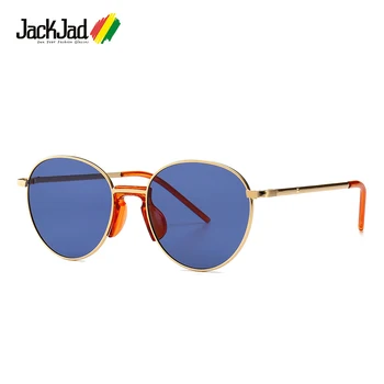 JackJad 2020 Moda Modern Vintage De Metal Rotund Stil De Ochelari De Soare Femei Clasic Retro Design De Brand Ochelari De Soare Oculos De Sol 1980