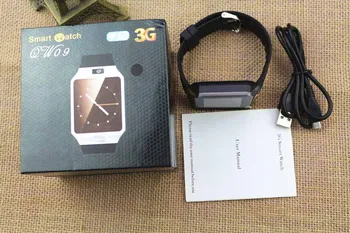 3G WIFI Ceas Inteligent 4GB ROM Sport Facebook/Twitter/WhatsApp Internet QW09 Bluetooth Smartwatch 2.0 Camera Pedometru Cartela SIM