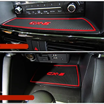 OVERE Accesorii Auto Pentru Mazda CX-5 2018 2017 2013 CX5 poarta slot mat anti-alunecare pad Cupa Mat Interior covorașe din Cauciuc