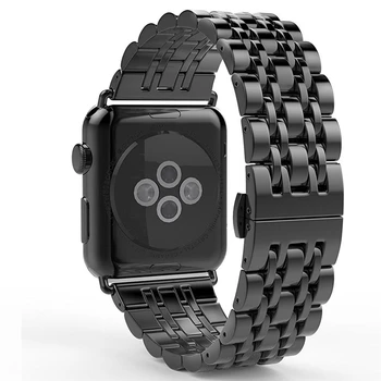 Fibra de Carbon Caz+Curea Pentru Apple Watch band 44mm 40mm 42mm/38mm iwatch din Oțel Inoxidabil curea pentru apple watch seria 5 4 3