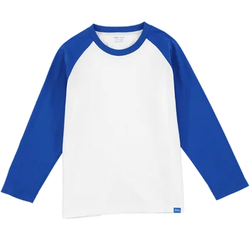Hnne 2021 Primăvara anului Nou Bumbac Maneca Lunga T-shirt Copii Subțire de Desene animate Contrast de Culoare Unisex Baieti Tricou Confortabil Fete de Top