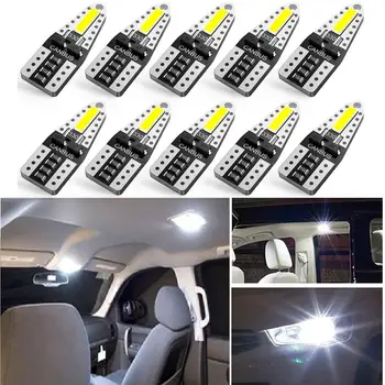 10buc T10 W5W LED-uri Canbus Masina Lumini de Interior Lampa pentru VW T5 Passat B5 B6, B8 Golf 4 6 7 MK4, MK3 Jetta MK6 Scirocco Caddy Polo 9N