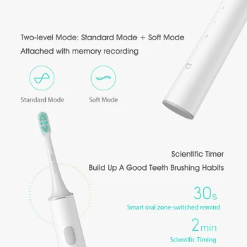 Xiaomi Mijia T300 Sonic Periuta de dinti Electrica pentru Adulti cu Ultrasunete Automată fără Fir USB Exigibilă Smart Sonic Pensula rezistent la apa MI