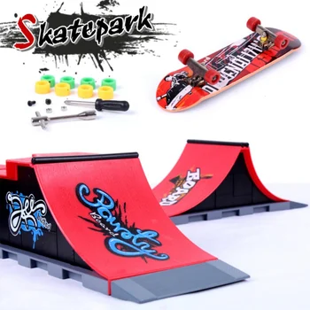 Degetul Skatepark Jocuri de Formare Părți Degetul Bord Patinaj cu Rampa pentru Copii Jucării Grif Urmări Mini Skateboard Jucarii