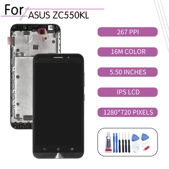 Original Pentru ASUS Zenfone Max ZC550KL Display LCD Ecran Tactil Digitizer Pentru Asus ZC550KL Display cu Rama de Înlocuire Z010D