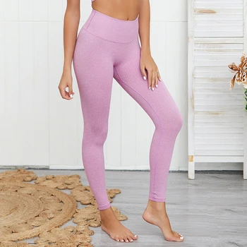 Colanti Sport Femei Fitness Yoga Pantaloni Talie Mare Fără Sudură De Haine De Sport Push-Up Dresuri Ghemuit Dovada De Antrenament Sport