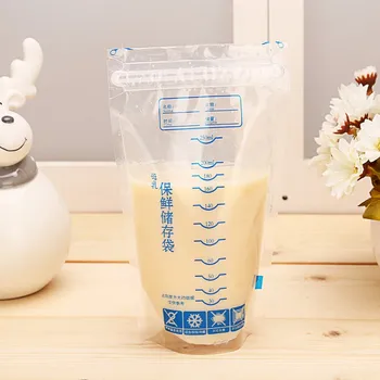 20buc / Lot Laptele Matern Copilul Sac de Depozitare de Siguranță 250ml de Siguranță Saci de Depozitare a Alimentelor Un timp de Utilizare de Lapte Matern Congelator Pungi Alimentare pentru Copii