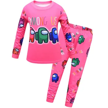 Copii Printre Noi Pijamale pentru Fete Baieti Maneca Lunga, Pijamale Primavara Toamna Haine pentru Copii Seturi Casual Pijamale Uzura Acasă 5-14 Y
