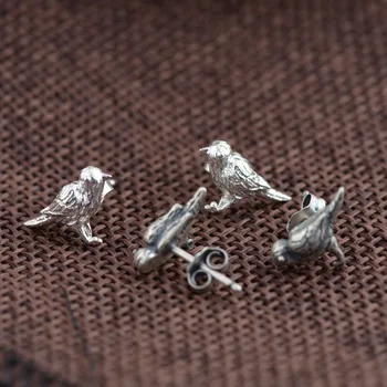 BALMORA Reale Argint 925 Pasăre Drăguț Stud Cercei pentru Femeile Fata Cadou de Animale Cercei Retro Bijuterii Brincos