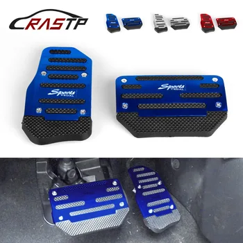 RASTP-2 buc/set Universal Non-Alunecare de Aluminiu Cauciuc de Transmisie Automată Mașină Pedala Cover Set Kit RS-ENL017