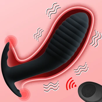 Dopuri anale Anal Vibrator Pentru Cupluri Vibratoare Anale din Silicon de la Distanță 10 Viteza de Vibrație Glonț Adult sex toys anal