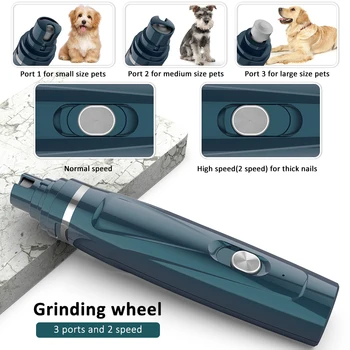 Blue 2 in 1 Profesional Câine de Companie Parul Tuns USB de Încărcare de Companie Tuns Pisica Îndepărtarea Părului Îngrijirea Părului Cutter Mașină