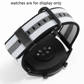 Eliberare rapidă Moale Nailon Curea 20mm 22mm Pânză Brățară Potrivit Pentru Huawei Watch 2 GT Ceas Inteligent Accesorii