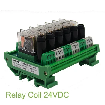 6 Canalul 1 SPDT DIN Rail Mount OMRON G2R 24V DC/AC cu siguranță Interface Relay Modul de
