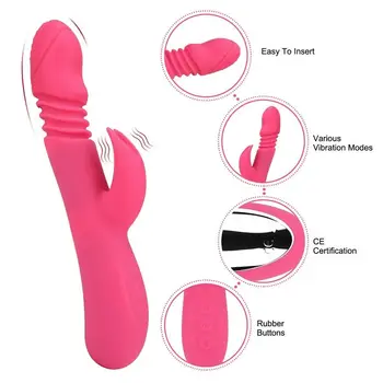 Iepure vibratoare Vibrator punctul G Multispeed Masaj Femei Adulte silicon Sex instrumente produsele mașină de jucarii pentru cupluri femeie erotic