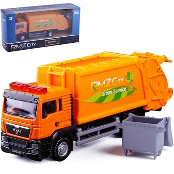 Scara 1:64 camion de gunoi camionul de model de masina aliaj mașină de jucărie pentru copii