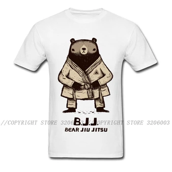 3D Imprimate Tricou BJJ Urs Jiu Jitsu T-Shirt pentru Barbati Special Vara/Toamna Guler Rotund din Bumbac Tricou Maneca Scurta de Karate