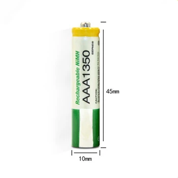 2 buc/lot 1.2 V AAA baterie reîncărcabilă de mare putere de înaltă densitate 1350mAh AAA reîncărcabile NI-MH baterie
