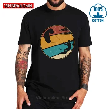 Moda Retro Windboarding tricouri Vintage Kitesurfing tricou Windsurf Kite Boarding Kiteboarder T camasa barbati Windsurf tricouri