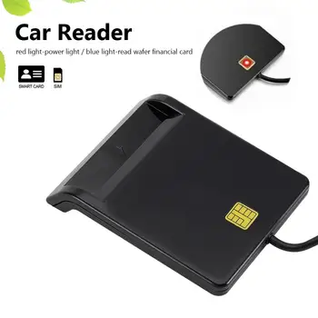 VODOOL Cititor de Carduri Portabil USB 2.0 Smart Card Reader DNIE ATM CAC IC ID Card Bancar Card SIM Cloner Conector pentru Windows, Linux