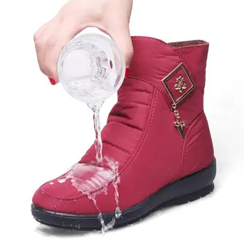 Iarna cald pene adidasi femei cizme 2021 moda fermoar solid pantofi pentru femeie cizme de zapada pentru femei pantofi glezna cizme femei adidași