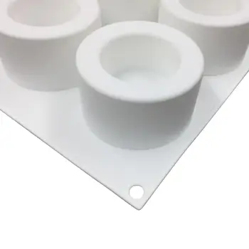 6 Găuri 3D Bicarbonat de Mucegai Silicon Budinca Cupcake Art Mucegai Coace Prajitura Mousse de Ciocolata Tort de Instrumente