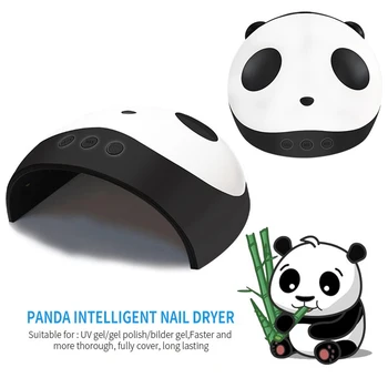 36W/24W USB Panda Drăguț Forma de Arta Unghiilor cu Gel Uscător de Unghii UV Lampă cu LED-uri de Lumină Vindeca Manichiura Mașină cu Unghii de Sticlă Curată Ca Cadou Gratuit