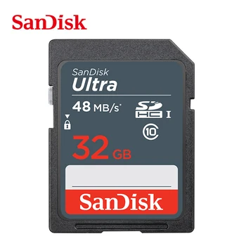 Card de Memorie SanDisk Ultra SDHC/SDXC Class10 16GB 32GB 64GB Card SD C10 UHS-I 48MB/s Viteza de Citire pentru Camera Video SDUNC
