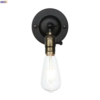 IWHD 4W Edison Retro, Lumini de Perete Pentru Casa de Iluminat Interior Loft Industrial LED Întrerupător de Lumină Wandlampen Aplique Luz Comparativ