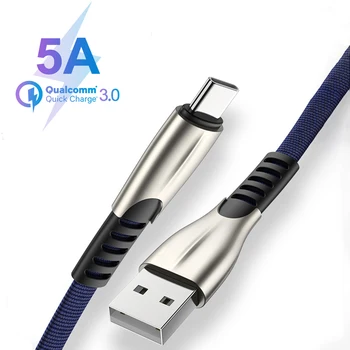5A Rapid Tip c Cablu USB C 3.1 încărcare QC 3.0 1M pentru Samsung S8 S9 S10 huawei Mate 20 P20 P30 pro USB-C Încărcător pentru xiaomi 8 9