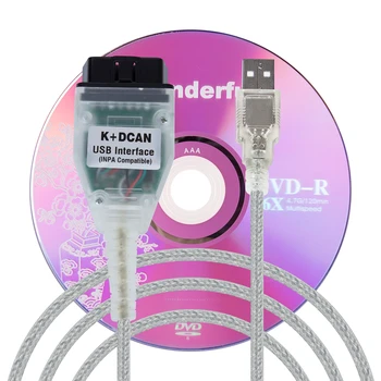 OBD OBD 2 Cabluri USB Pentru Bmw-Inpa K+can K POATE INPA Instrument de Diagnosticare Cu Cip FT232RL Pentru BMW E46 INPA K-DCAN Transport Gratuit