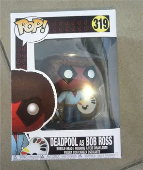 POP Acțiune Jucărie Cifrele Oficiale Deadpool ca Bob Ross pvc Bobble-Head Figurina de Colectie Jucarii Figura cu Cutie de vânzare cu Amănuntul 319#