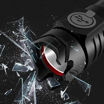 Cea mai Strălucitoare Mini Lanterna Led-uri USB Reîncărcabilă Lanterna Aluminiu de Înaltă Calitate rezistent la apa autoaparare Lanterna 10W Super Luminoase