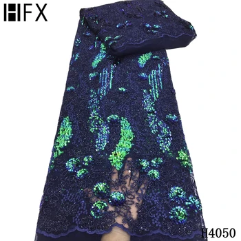 HFX Visiniu Africane Paiete, Dantele, Țesături Brodate Nigerian Paiete 2020 Tul Tesatura Dantela pentru Mireasa Materiale rochie H4050