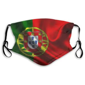 Portugalia Pavilion Lavabile Refolosibile Masca Anti Praf De Jumatate Fata De Gura, Masca Pentru Copii, Adolescenti, Femei Cu Reglabil Ureche Bucle Masca