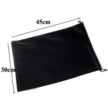 Mari mari Dimensiuni 30x45 cm Negru/Gri/Rosu Cordon de Catifea Pungi Pentru Tablet PC Nunta de Crăciun de Ambalare Pungi de Cadouri de vânzare cu Amănuntul