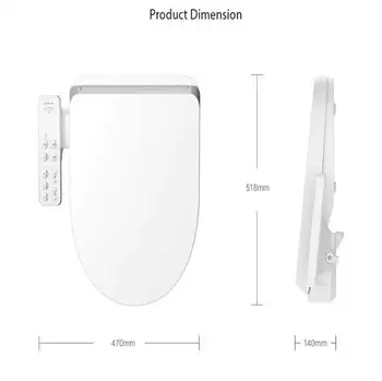 SMARTMI Smart Scaunul de Toaletă cu apă curentă Alungit UV Sterilizare Electric Bideu Capacul de sex Feminin de Curățare Inteligent Capac Wc