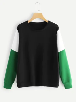 Femei Negru alb verde Mozaic Tricouri 2021 Vara Fierbinte de vânzare Tricotate Casual Plus dimensiune 5XL XXXXL camasi Vintage tricou