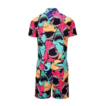 Mens Casual Imprimat Plaja de înaltă calitate crea Camasi Hawaiene salopete marca Tricou Barbat Maneca Scurta, haine de moda Europa Dimensiunea