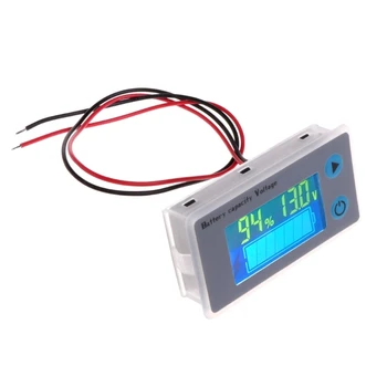 10-100V Universal Capacitate Acumulator Voltmetru Tester LCD Auto Plumb-acid Indicator G8TB