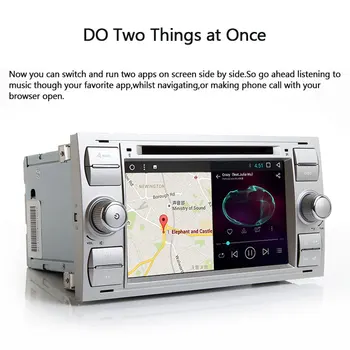 Masina de Player Multimedia 2 Din Radio Auto GPS Android 8.1 Pentru Ford Focus 2 3 Mondeo mk2 4 C-Max, S-Max, Ford Fiesta, Kuga, Fusion Galaxy