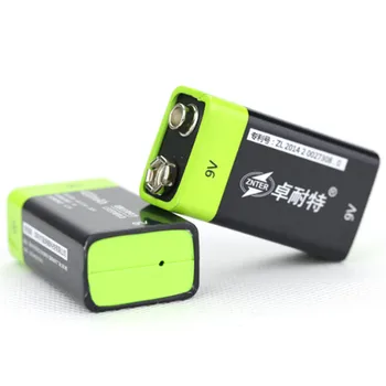 2 buc ZNTER 600mAh USB 9V acumulator 6F22 baterie reîncărcabilă litiu + 1BUC 2 in 1 Micro USB cablu de încărcare