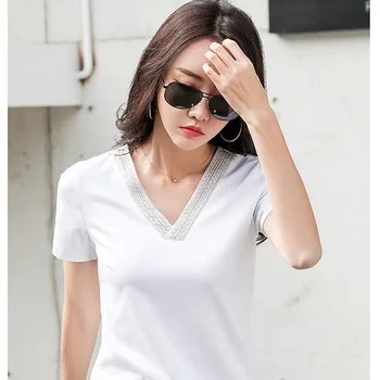 BOBOKATEER alb negru tricou femei haine de moda 2020 camiseta mujer tricou femme t-shirt femei t shirt koszulki damskie