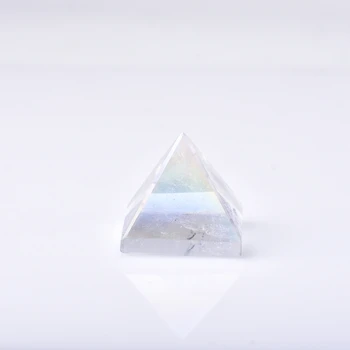 Naturale Cristal Argintat Piramida Pline De Culoare De Cuarț Piatră De Vindecare Chakra Reiki Cristal Punct De Decor Acasă Meserii De Bijuterie De Piatra