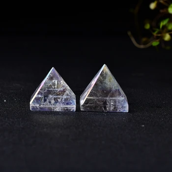 Naturale Cristal Argintat Piramida Pline De Culoare De Cuarț Piatră De Vindecare Chakra Reiki Cristal Punct De Decor Acasă Meserii De Bijuterie De Piatra