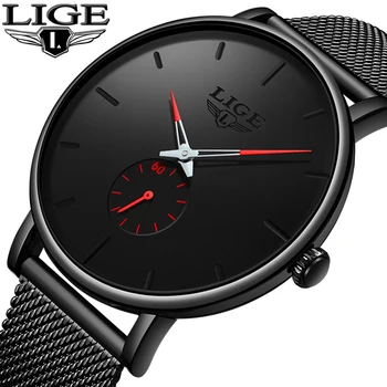 Relogio Masculino LIGE 2019 Moda Sport Mens Ceasuri de Lux, Marca Impermeabil Simplu Ceasuri Femei Ultra Subțire Dial Cuarț Ceas